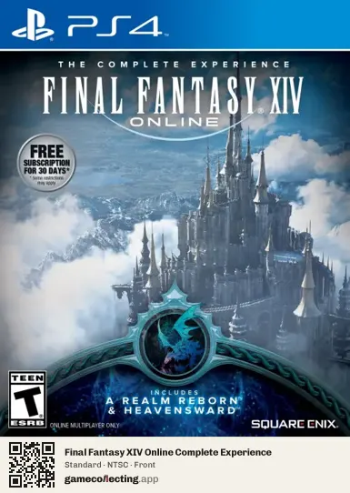 Final Fantasy XIV Online Complete Experience PlayStation 4, NTSC box front