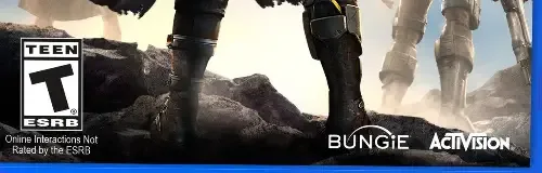 Destiny, the ESRB box on its front