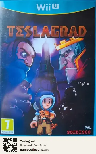 Teslagrad Nintendo Wii U, PAL box front