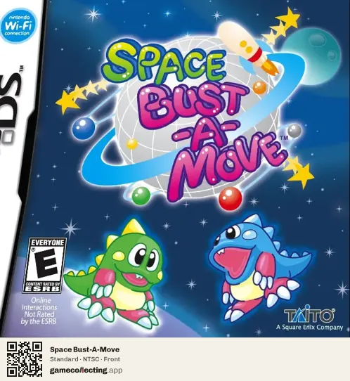 Space Bust-A-Move Nintendo DS, NTSC box front