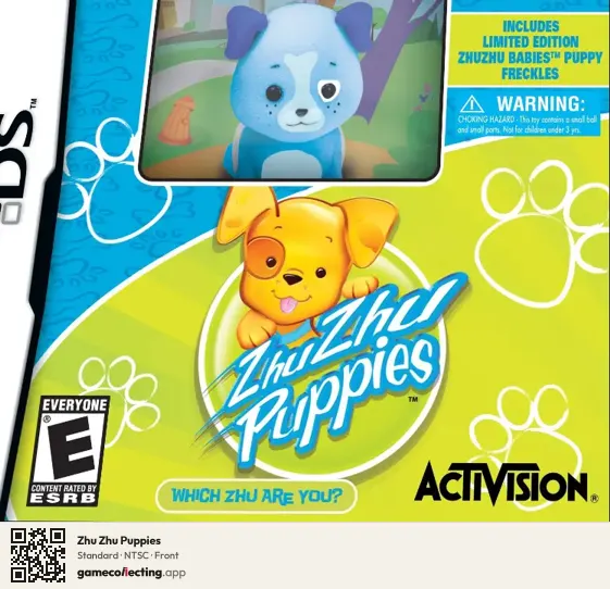 Zhu Zhu Puppies Nintendo DS, NTSC box front