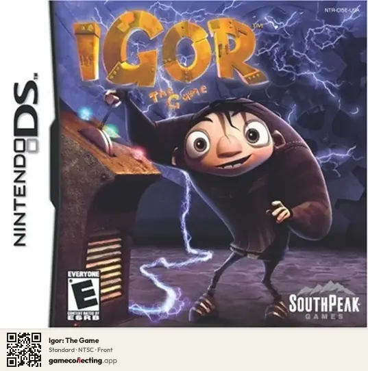 Igor: The Game Nintendo DS, NTSC box front