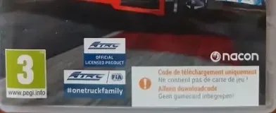FIA European Truck Racing Championship, the PEGI square on its front