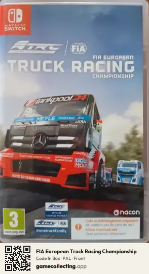 FIA European Truck Racing Championship Nintendo Switch, PAL box front