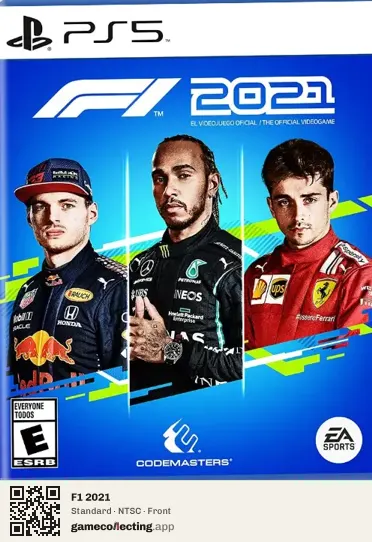 F1 2021 PlayStation 5, NTSC box front