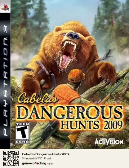 Cabela's Dangerous Hunts 2009 PlayStation 3, NTSC box front