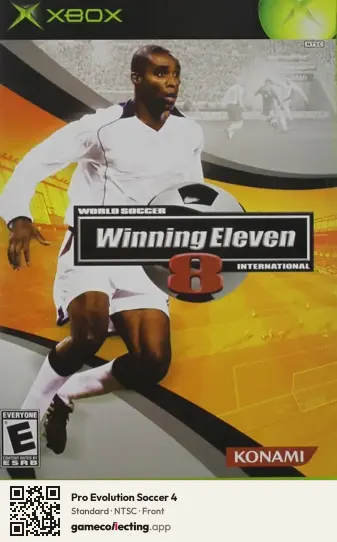 Pro Evolution Soccer 4 Xbox, NTSC box front