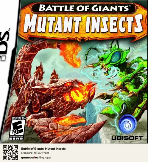 Battle of Giants: Mutant Insects Nintendo DS, NTSC box front