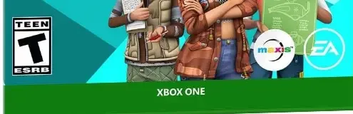 The Sims 4, the ESRB box on its front