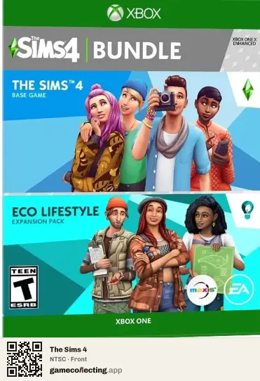 The Sims 4 Xbox One, NTSC box front