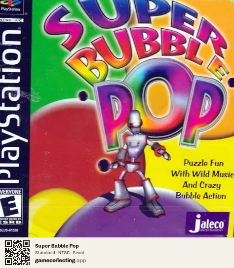 Super Bubble Pop PlayStation, NTSC box front