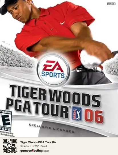 Tiger Woods PGA Tour 06 Xbox, NTSC box front