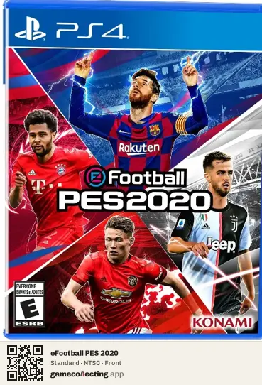 eFootball PES 2020 PlayStation 4, NTSC box front