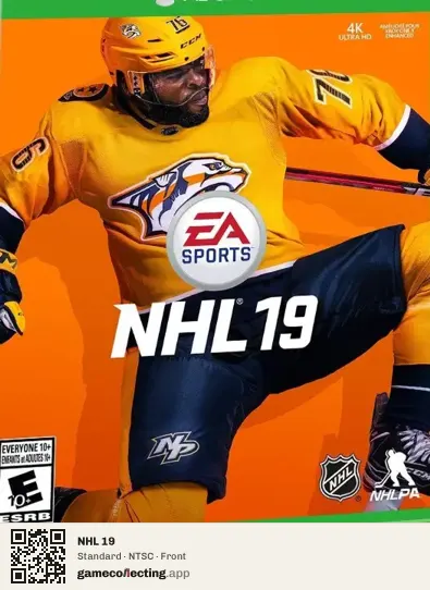NHL 19 Xbox One, NTSC box front