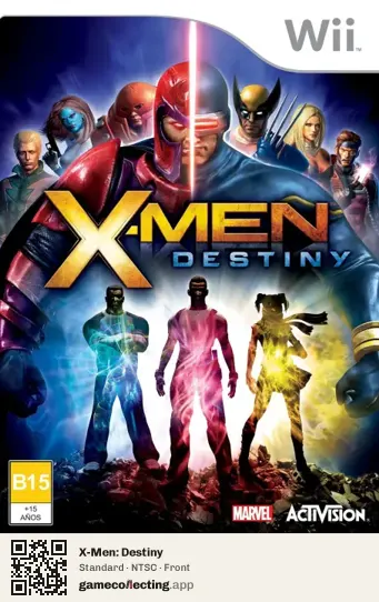 X-Men: Destiny Nintendo Wii, NTSC box front