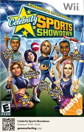 Celebrity Sports Showdown Nintendo Wii, NTSC box front