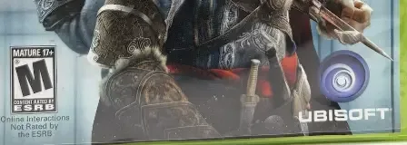 Assassin's Creed: Revelations, the ESRB box on its front