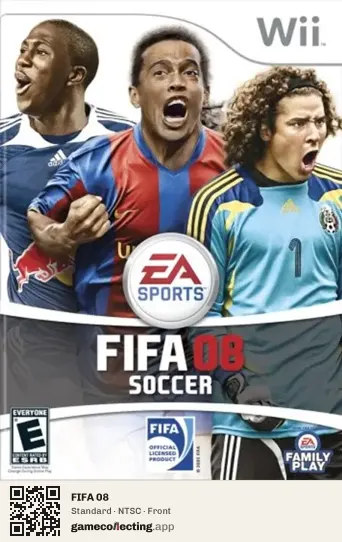 FIFA 08 Nintendo Wii, NTSC box front