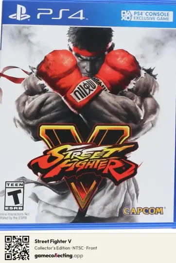 Street Fighter V PlayStation 4, NTSC box front