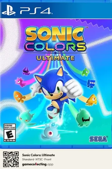 Sonic Colors: Ultimate PlayStation 4, NTSC box front