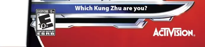 Kung Zhu, the ESRB box on its front