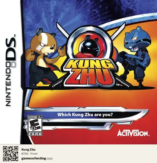 Kung Zhu Nintendo DS, NTSC box front