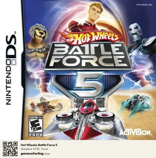 Hot Wheels: Battle Force 5 Nintendo DS, NTSC box front