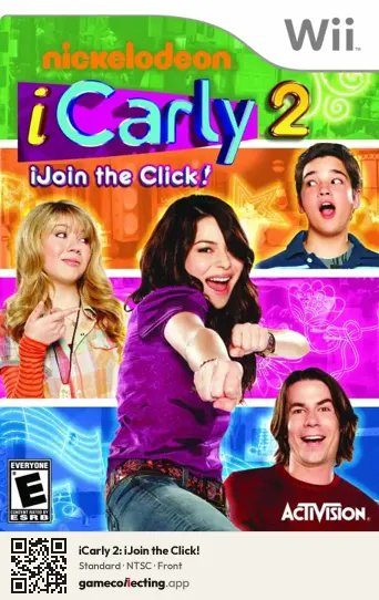 iCarly 2: iJoin the Click! Nintendo Wii, NTSC box front