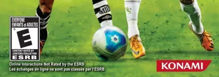 Pro Evolution Soccer 2012, the ESRB box on its front