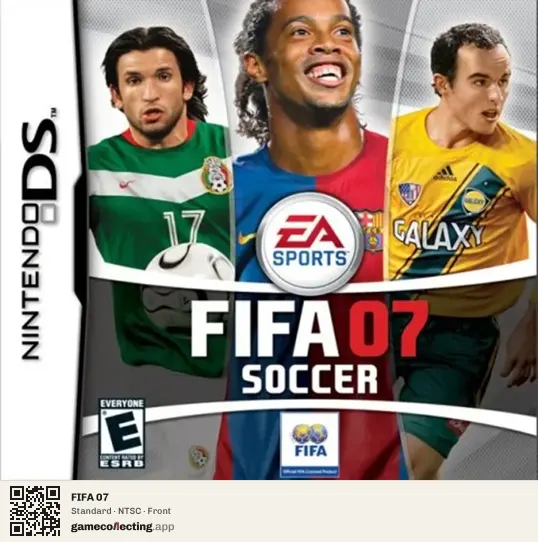 FIFA 07 Nintendo DS, NTSC box front