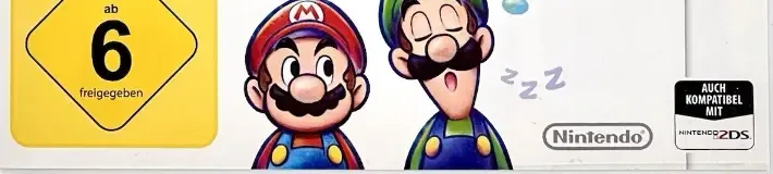 Mario & Luigi: Dream Team, the USK square on its front
