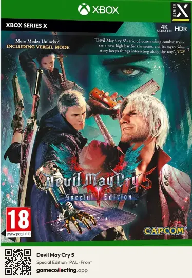 Devil May Cry 5 Xbox Series X, PAL box front