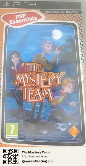 The Mystery Team PlayStation Portable, France box front