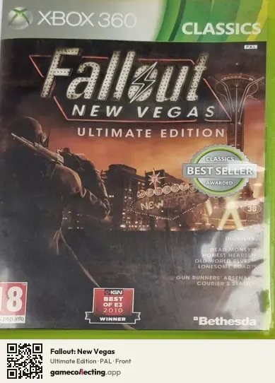Fallout: New Vegas Xbox 360, PAL box front