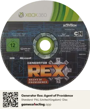 Generator Rex: Agent of Providence Xbox 360, PAL disc