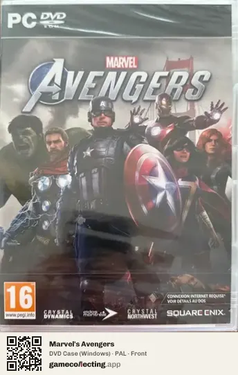 Marvel's Avengers Computer, PAL box front