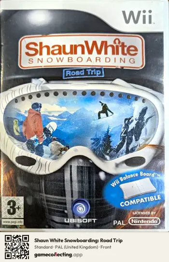 Shaun White Snowboarding: Road Trip Nintendo Wii, United Kingdom box front