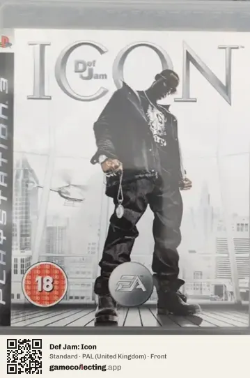 Def Jam: Icon PlayStation 3, United Kingdom box front
