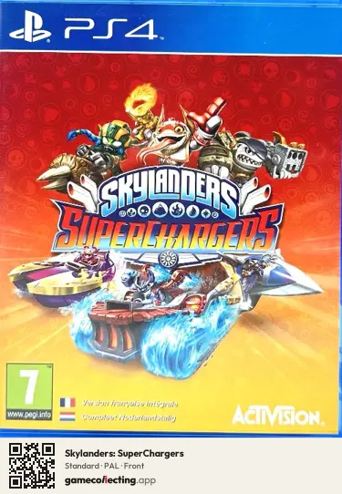 Skylanders: SuperChargers PlayStation 4, PAL box front