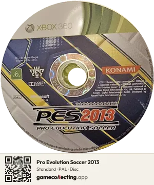 Pro Evolution Soccer 2013 Xbox 360, PAL disc
