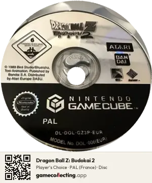 Dragon Ball Z: Budokai 2 Nintendo GameCube, PAL disc