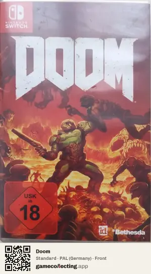 Doom Nintendo Switch, Germany box front