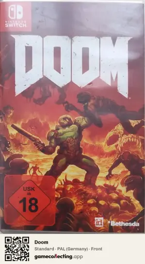 Doom Nintendo Switch, Germany box front
