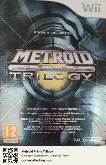 Metroid Prime Trilogy Nintendo Wii, France box front