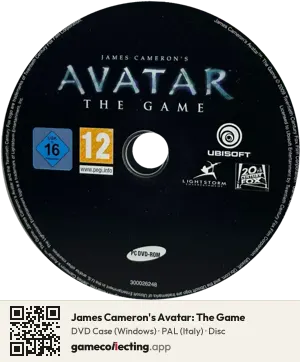 James Cameron's Avatar: The Game Computer, PAL disc