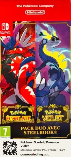 Pokémon Scarlet / Pokémon Violet Nintendo Switch, France box front