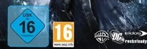 Batman: Arkham Asylum, the USK square on its front