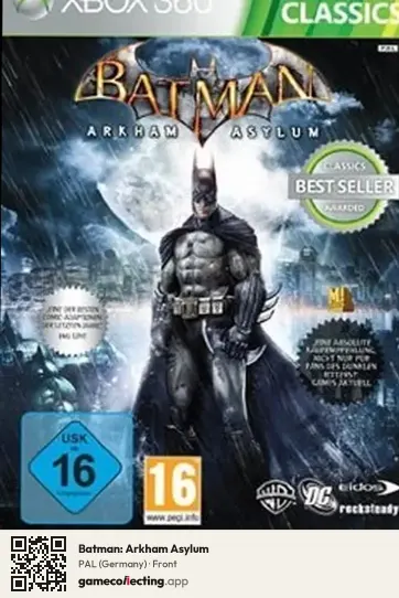 Batman: Arkham Asylum Xbox 360, Germany box front