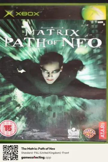 The Matrix: Path of Neo Xbox, United Kingdom box front