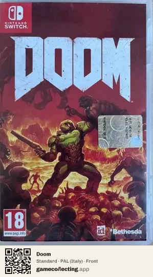 Doom Nintendo Switch, Italy box front